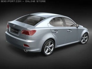Lexus IS250 midpoly 3D Model