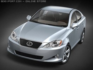 Lexus IS250 midpoly 3D Model