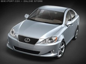 Lexus IS250 midpoly 3D Model