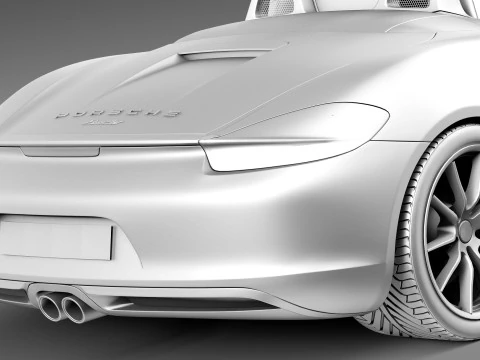 Porsche Boxster S 2013 3D Model