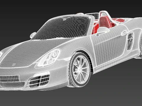 Porsche Boxster S 2013 3D Model