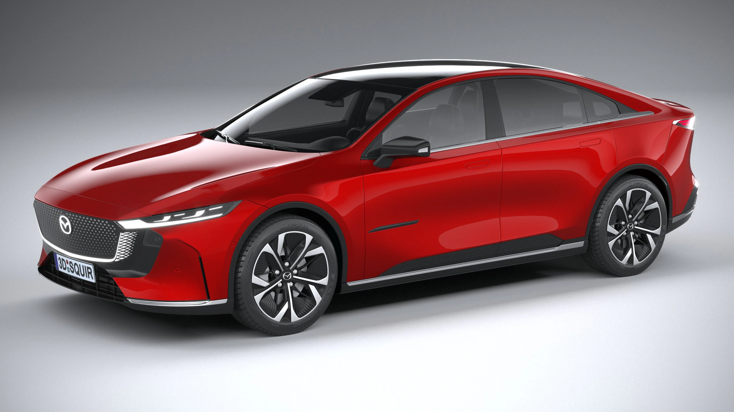Mazda 6e 2026 3D Model .c4d .max .obj .3ds .fbx .stl .blend 