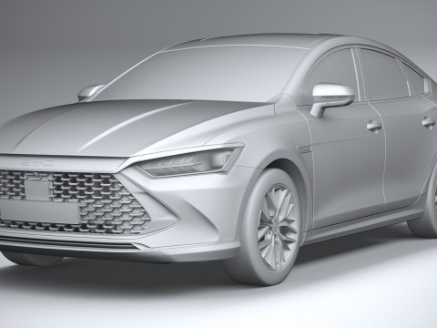 BYD Qin Plus 2024 3D Model