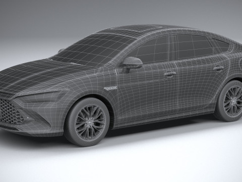 BYD Qin Plus 2024 3D Model