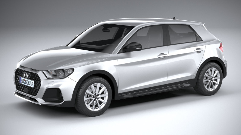 Audi A1 Basic 2024 3D Модель .c4d .max .obj .3ds .fbx .stl .blend