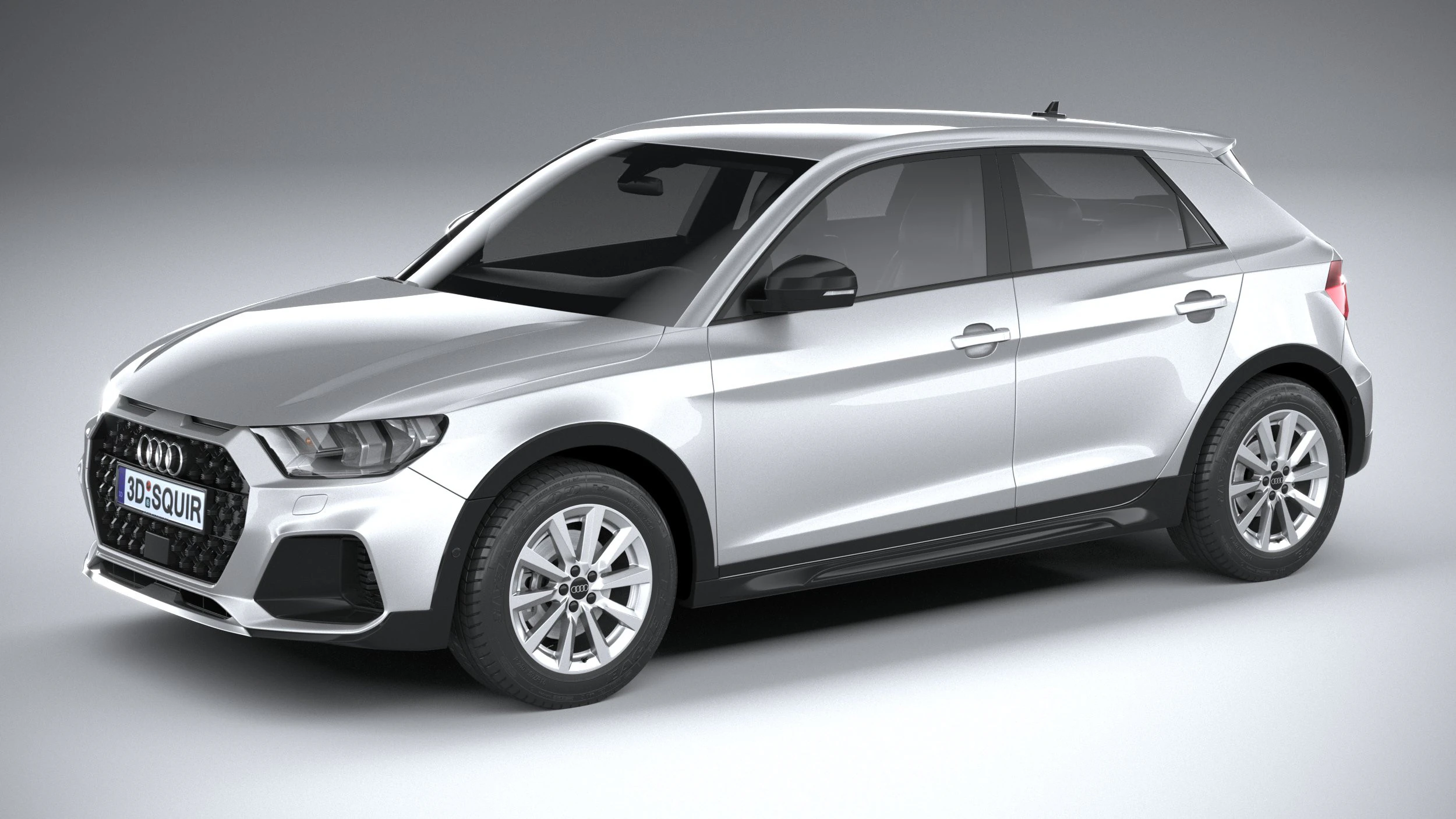 Audi A1 Basic 2024 3D Model .c4d .max .obj .3ds .fbx .stl .blend 