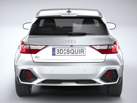 Audi A1 Basic 2024 3D Модель
