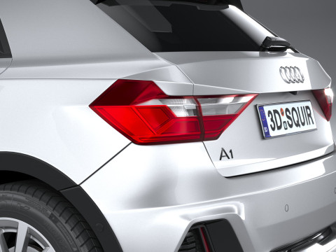 Audi A1 Basic 2024 3D Модель