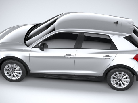 Audi A1 Basic 2024 3D Модель