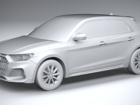 Audi A1 Basic 2024 3D Модель