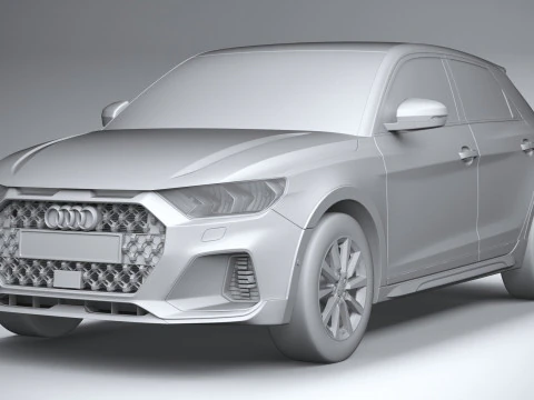 Audi A1 Basic 2024 3D Model