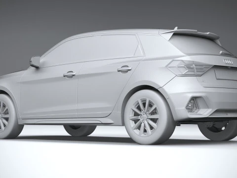 Audi A1 Basic 2024 3D Model