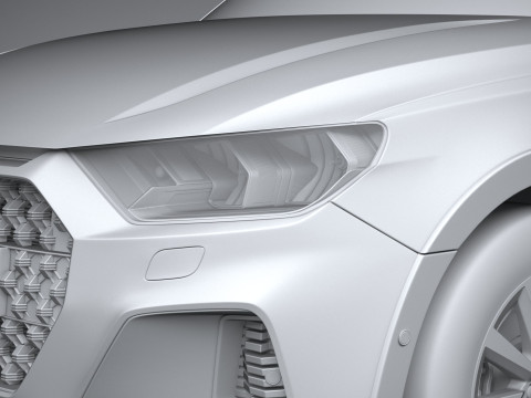 Audi A1 Basic 2024 3D Модель