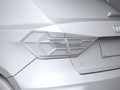 Audi A1 Basic 2024 3D Модель