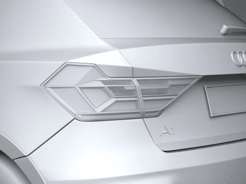 Audi A1 Basic 2024 3D Model