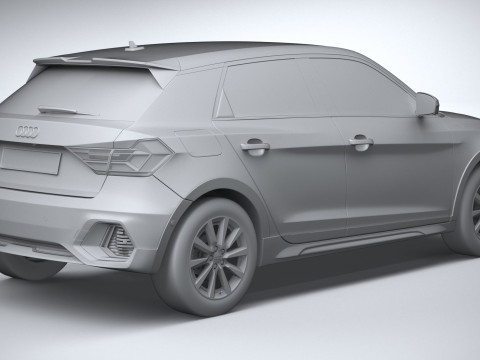 Audi A1 Basic 2024 3D Модель