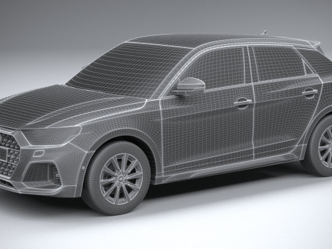 Audi A1 Basic 2024 3D Модель
