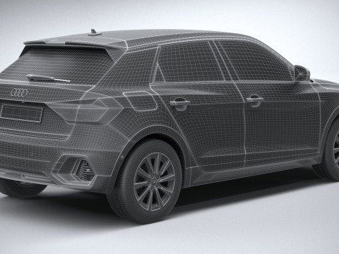 Audi A1 Basic 2024 3D Модель