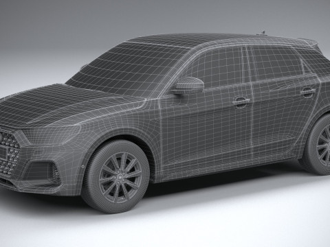 Audi A1 Basic 2024 3D Модель