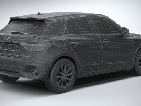 Audi A1 Basic 2024 3D Модель