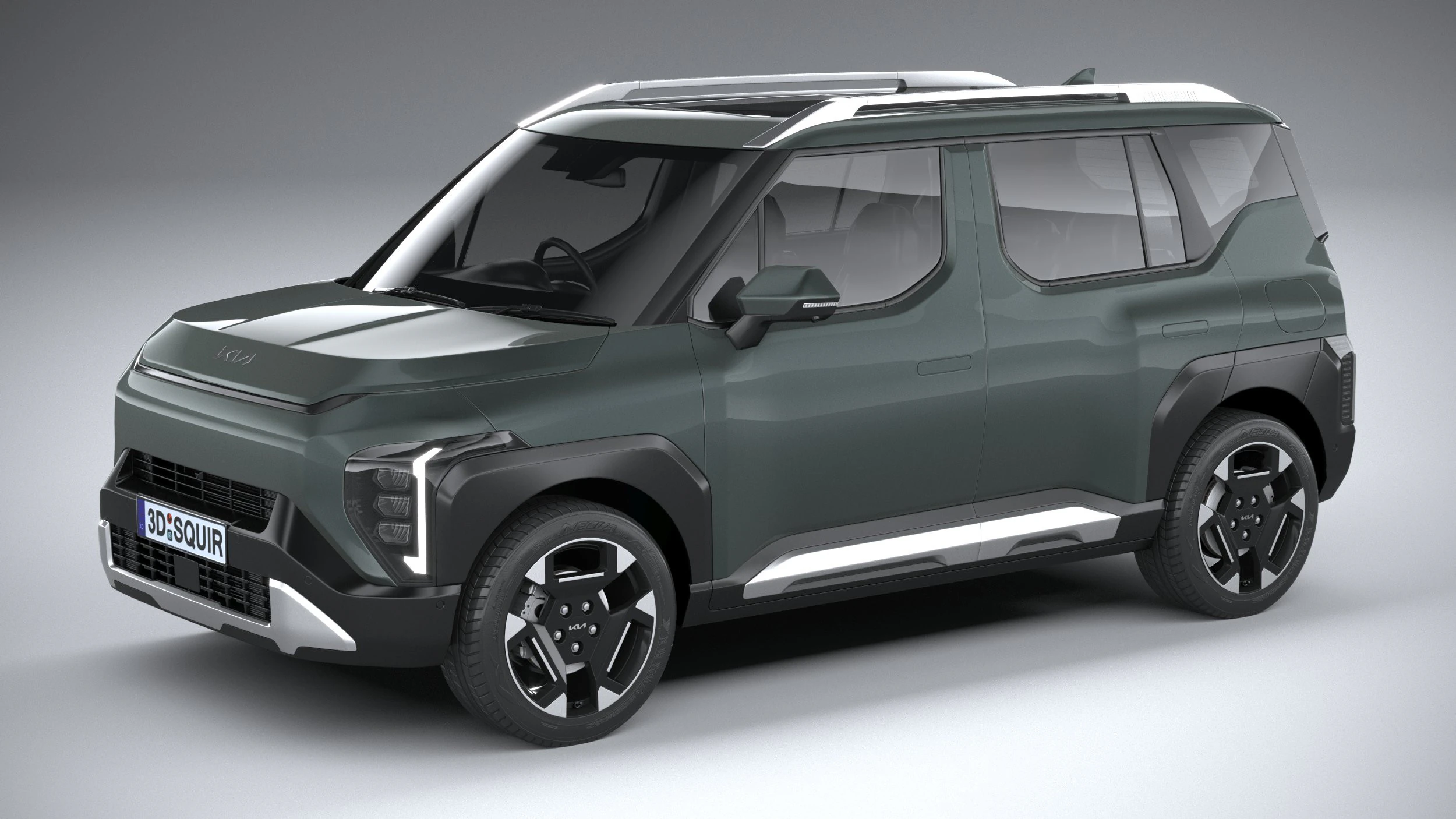 KIA Syros 2025 3D Model .c4d .max .obj .3ds .fbx .stl .blend 