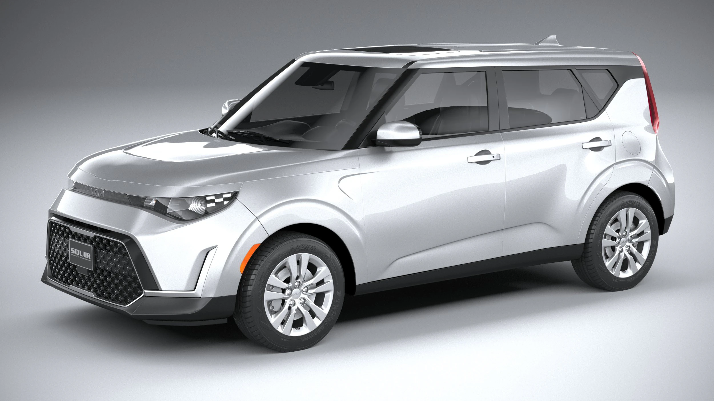 KIA Soul 2024 3D Model .c4d .max .obj .3ds .fbx .stl .blend 