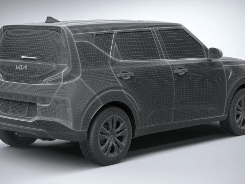 KIA Soul 2024 3D Model