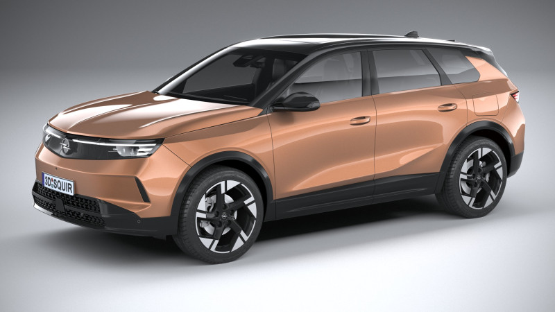 Opel Grandland 2025 3D-Modell .c4d .max .obj .3ds .fbx .stl .blend