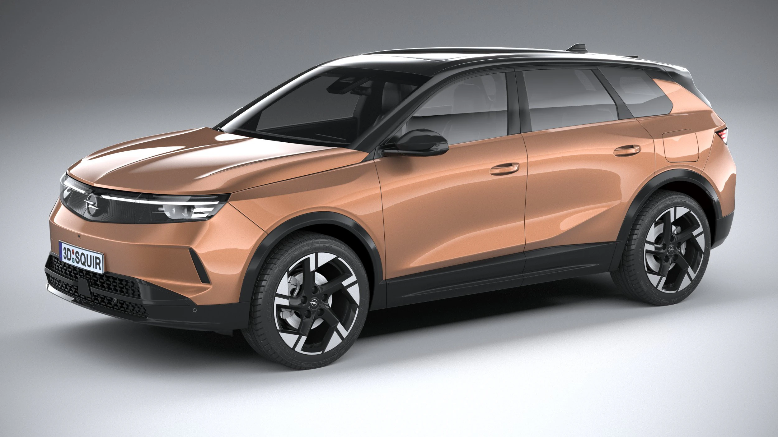 Opel Grandland 2025 3D Model .c4d .max .obj .3ds .fbx .stl .blend 