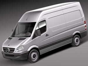 Mercedes-Benz Sprinter II Van Short High 3D Model