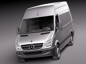 Mercedes-Benz Sprinter II Van Short High 3D मॉडल