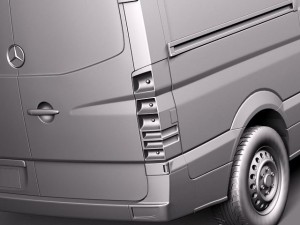 Mercedes-Benz Sprinter II Van Short High 3D मॉडल
