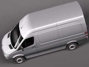 Mercedes-Benz Sprinter II Van Short High 3D मॉडल