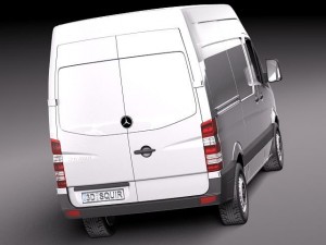 Mercedes-Benz Sprinter II Van Short High 3D मॉडल
