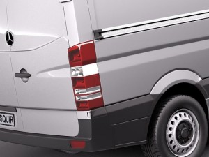 Mercedes-Benz Sprinter II Van Short High 3D मॉडल