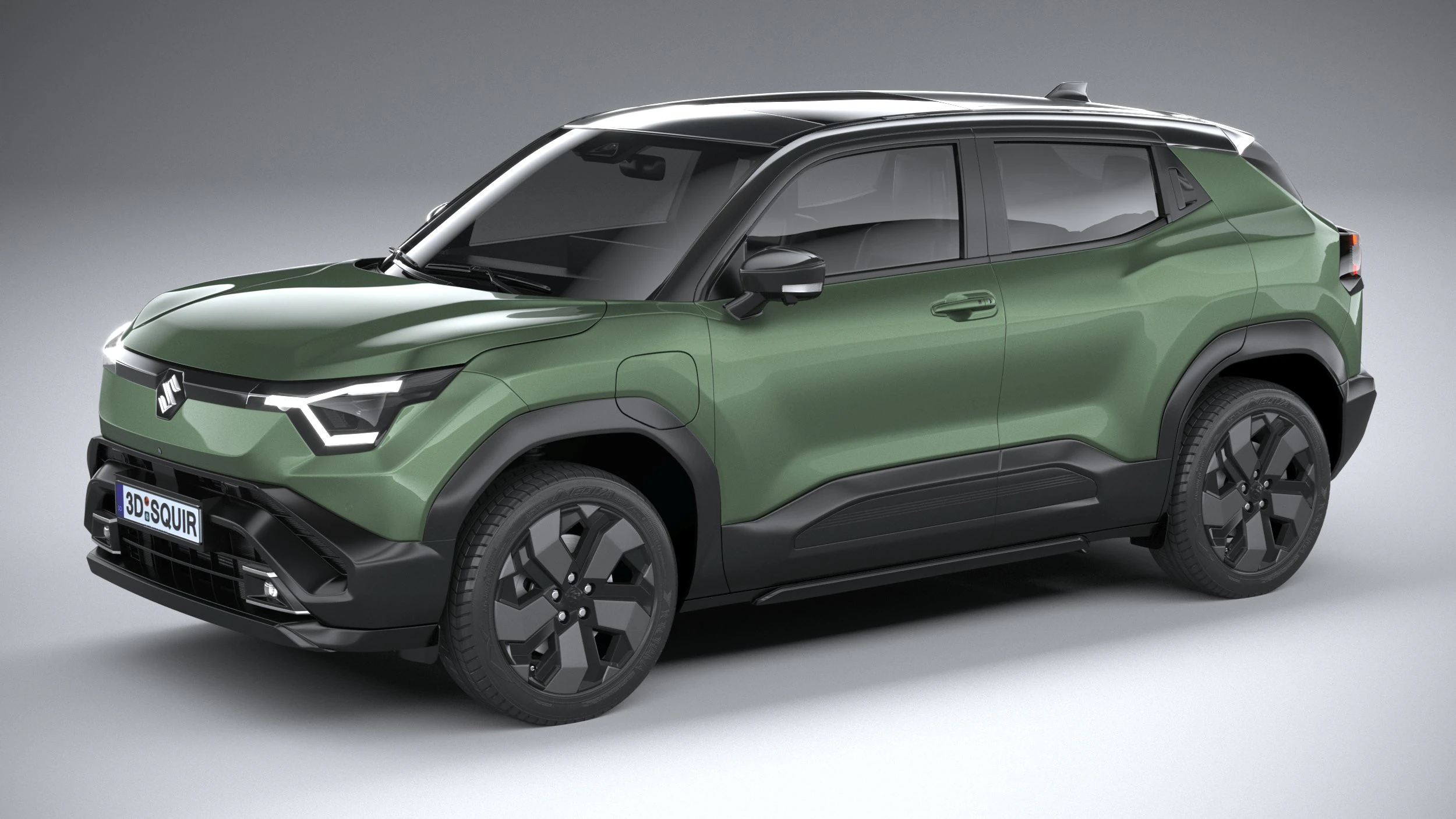 Suzuki eVitara 2025 3D Model .c4d .max .obj .3ds .fbx .stl .blend