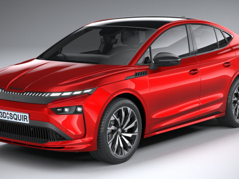 Skoda Enyaq Coupe 2025 3D Модель