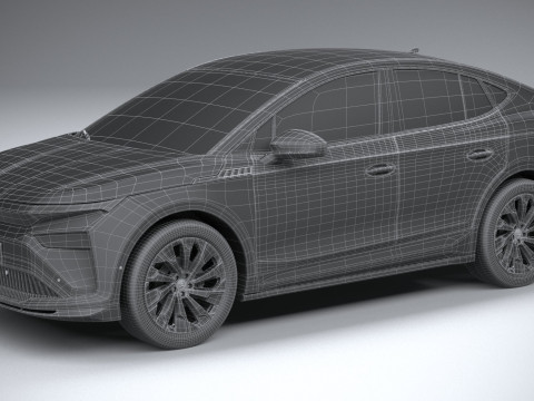 Skoda Enyaq Coupe 2025 3D Модель