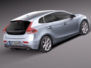 Volvo V40 2013 3D 模型