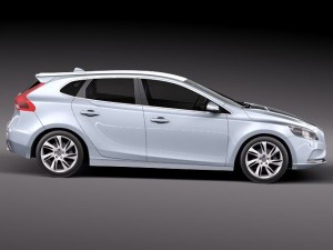 Volvo V40 2013 3D 模型