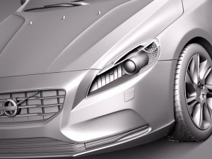 Volvo V40 2013 3D 模型