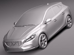Volvo V40 2013 3D 模型
