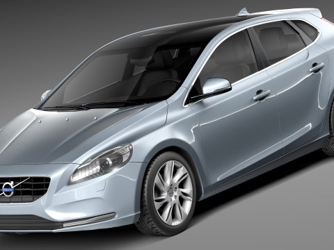Volvo V40 2013 Modello 3D