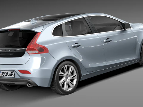 Volvo V40 2013 3D Model