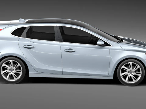 Volvo V40 2013 3D Model