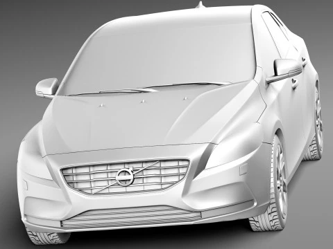 Volvo V40 2013 3D Model