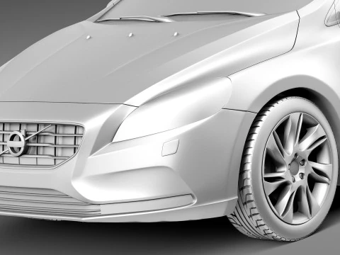 Volvo V40 2013 3D Model