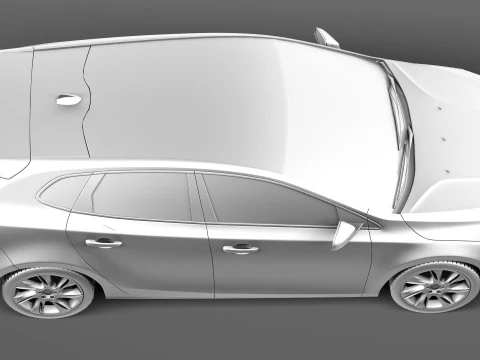 Volvo V40 2013 3D Model