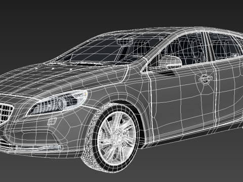 Volvo V40 2013 3D Modell