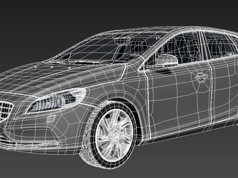Volvo V40 2013 3D Model